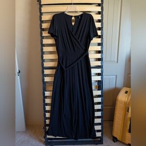 Lane Bryant Black Wrap Jumpsuit